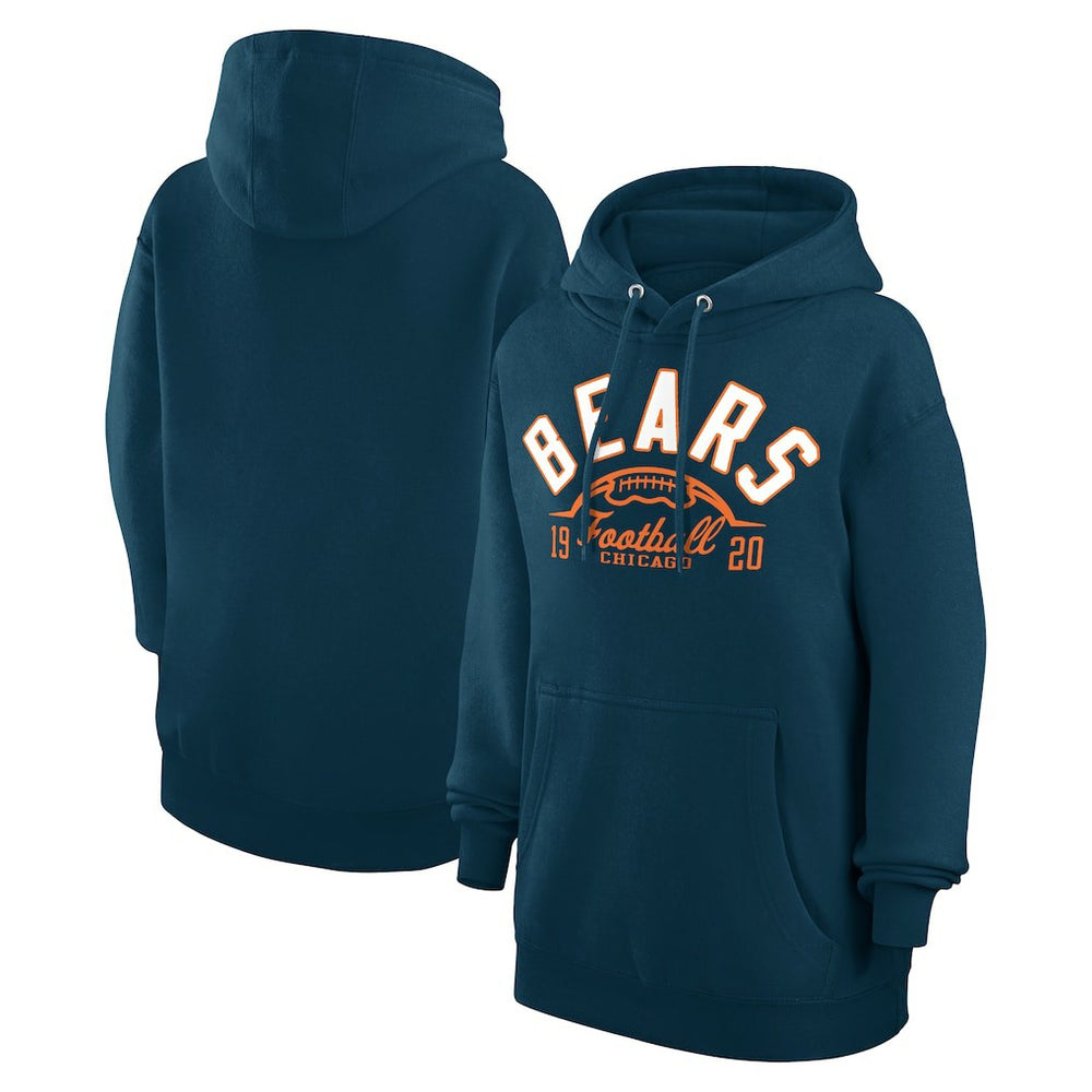 Starter Unisex Half Ball Team Fleece Pullover Hoodie - Chicago Bears