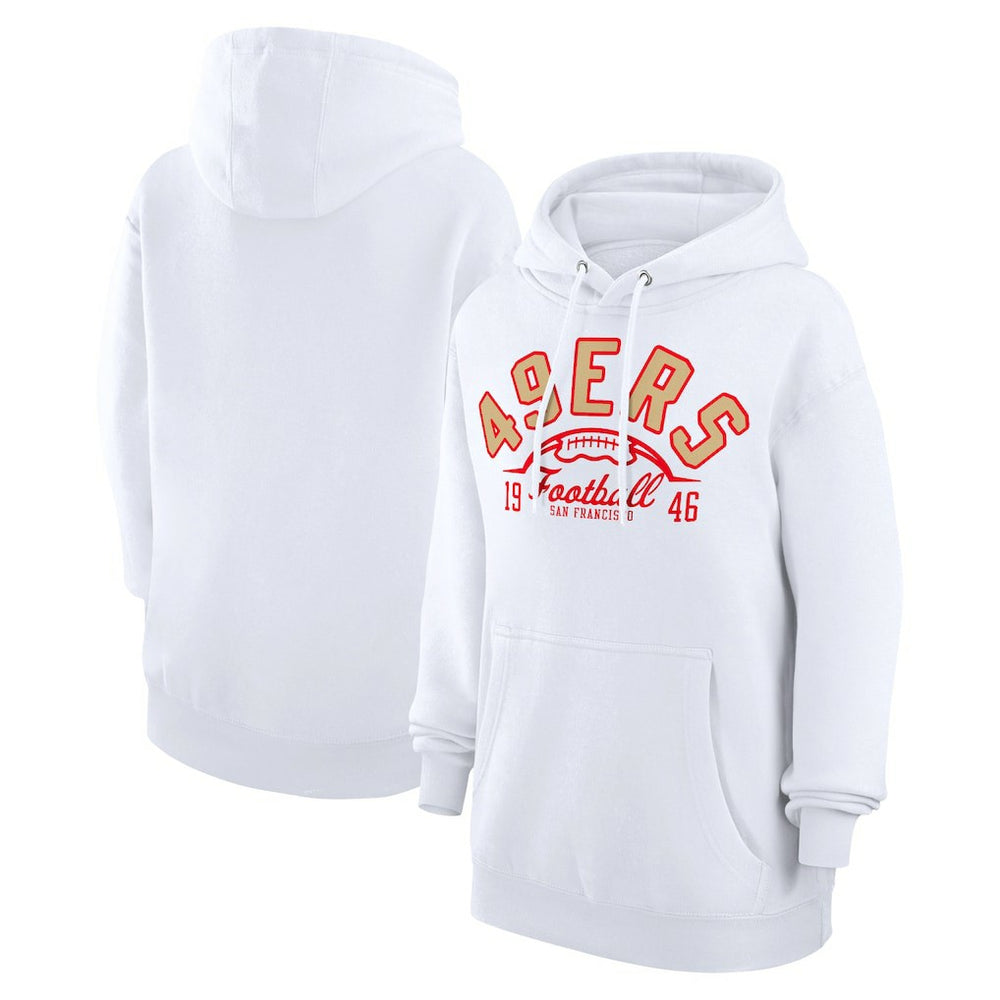 Starter Unisex Half Ball Team Fleece Pullover Hoodie - San Francisco 49ers