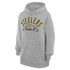Starter Unisex Half Ball Team Fleece Pullover Hoodie - Pittsburgh Steelers
