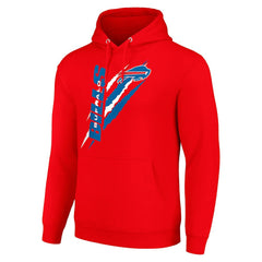 Starter Unisex Color Scratch Fleece Pullover Hoodie - Buffalo Bills