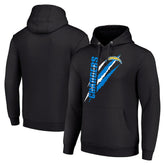 Starter Unisex Color Scratch Fleece Pullover Hoodie - Los Angeles Chargers