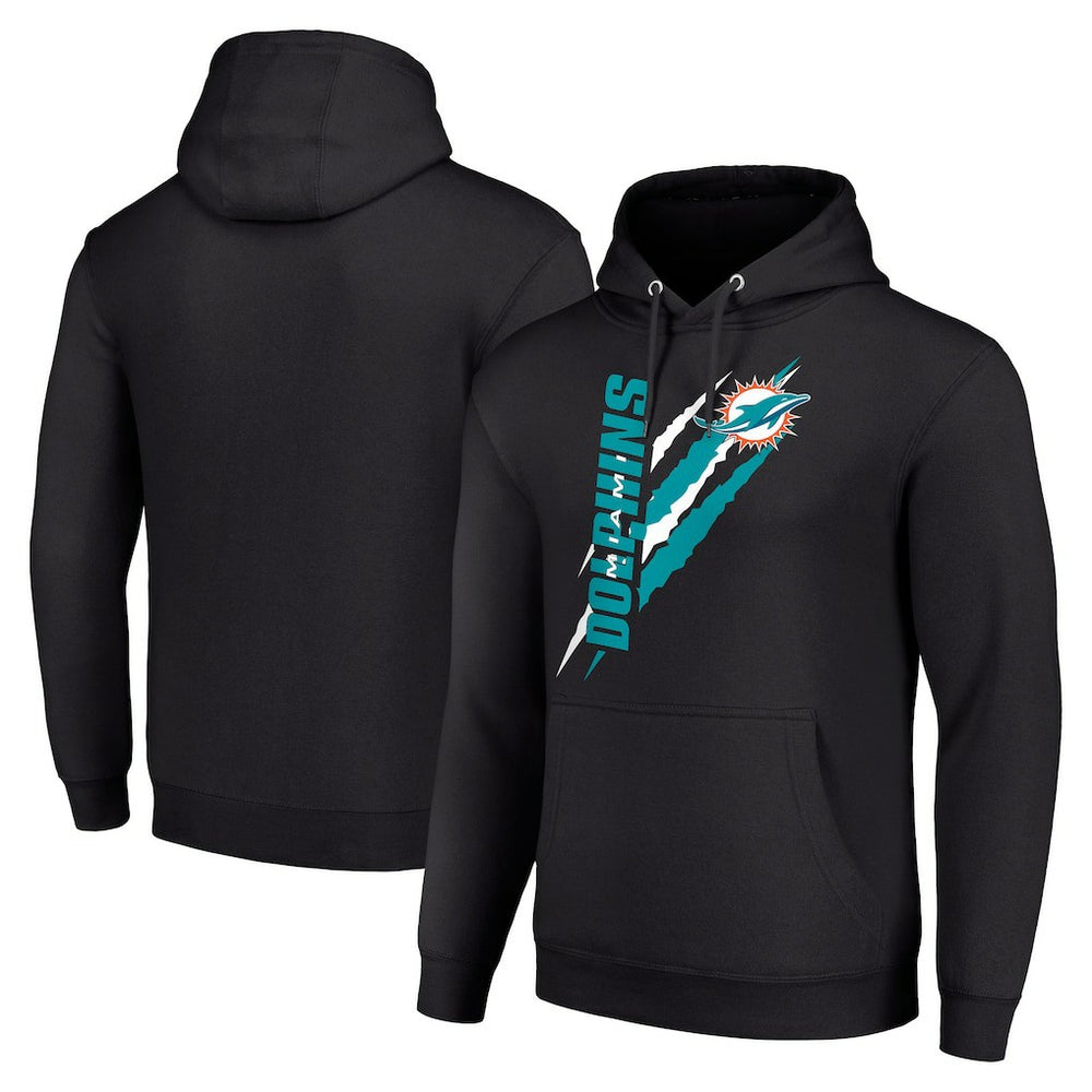 Starter Unisex Color Scratch Fleece Pullover Hoodie - Miami Dolphins