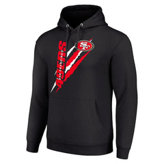 Starter Unisex Color Scratch Fleece Pullover Hoodie - San Francisco 49ers