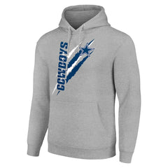 Starter Unisex Color Scratch Fleece Pullover Hoodie - Dallas Cowboys