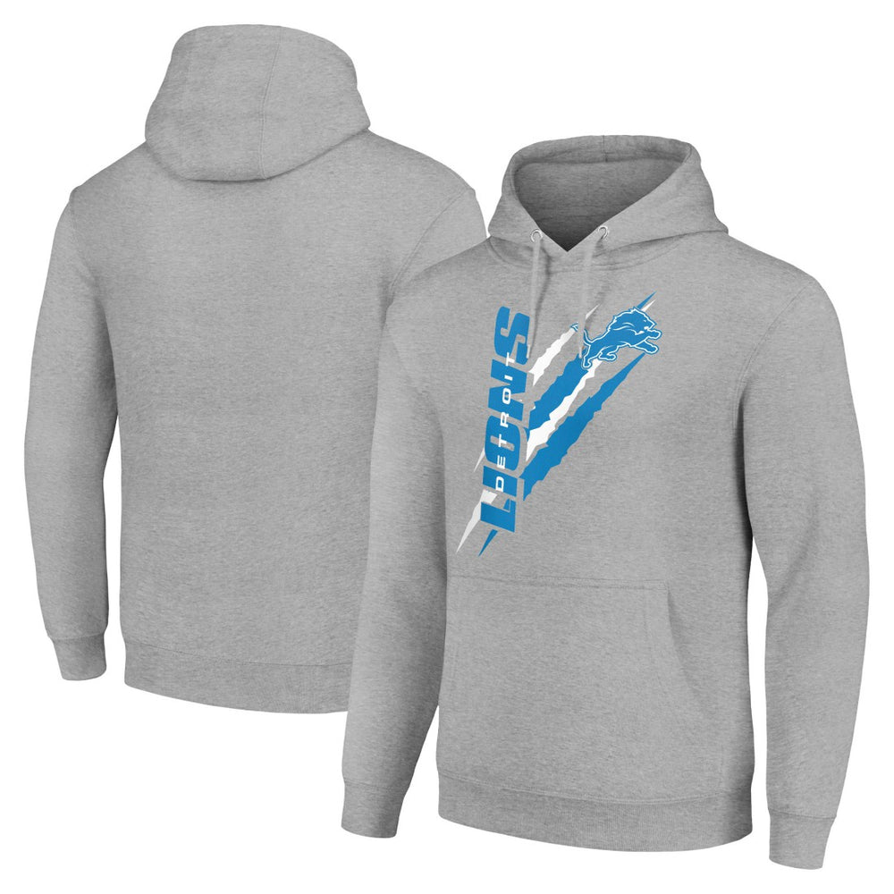 Starter Unisex Color Scratch Fleece Pullover Hoodie - Detroit Lions