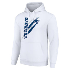 Starter Unisex Color Scratch Fleece Pullover Hoodie - Dallas Cowboys