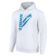 Starter Unisex Color Scratch Fleece Pullover Hoodie - Detroit Lions