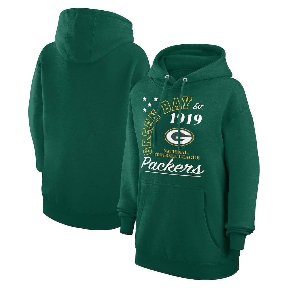 Starter Unisex Arch Team Fleece Pullover Hoodie - Green Bay Packers
