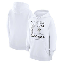 Starter Unisex Arch Team Fleece Pullover Hoodie - Minnesota Vikings