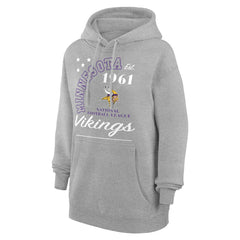 Starter Unisex Arch Team Fleece Pullover Hoodie - Minnesota Vikings