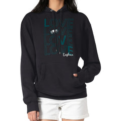 G-III 4Her by Carl Banks Women's Love Graphic Pullover Hoodie - Philadelphia Eagles
