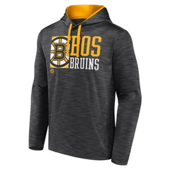 NHL Charcoal Boston Bruins Fanatics Never Quit Pullover Hoodie