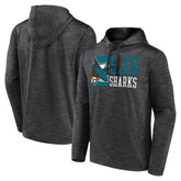 NHL Charcoal San Jose Sharks Fanatics Never Quit Pullover Hoodie