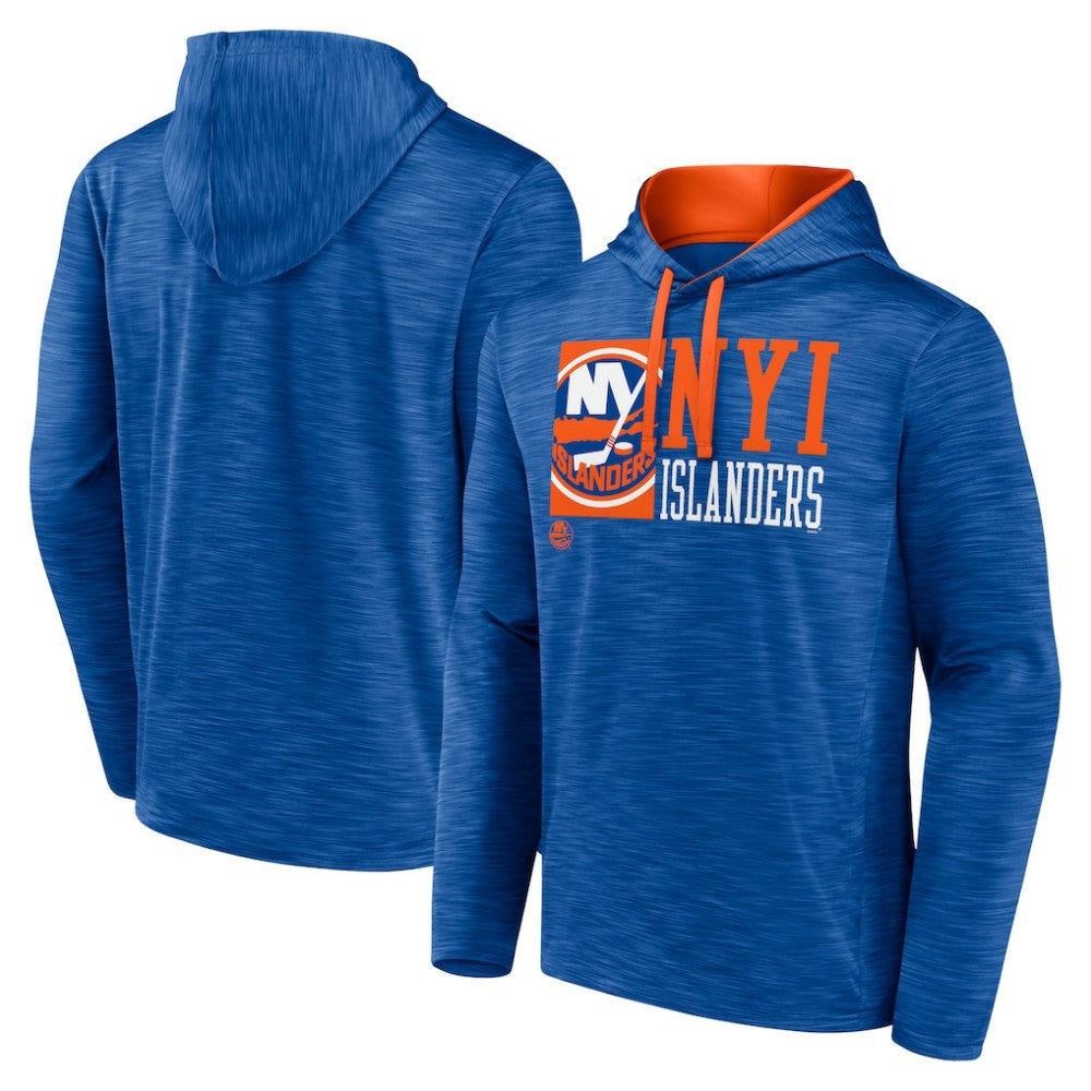 NHL Royal New York Islanders Fanatics Never Quit Pullover Hoodie