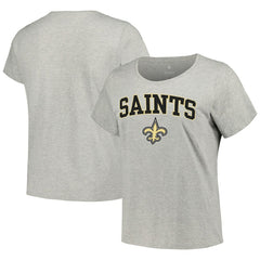 Women's Plus Size Arch Over Logo T-Shirt - New Orleans Saints