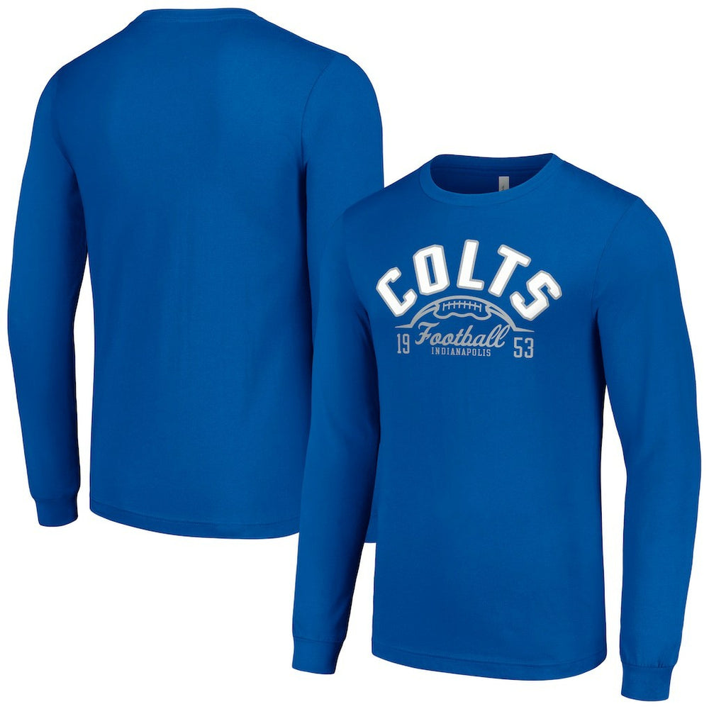 Starter Half Ball Team Long Sleeve T-Shirt - Indianapolis Colts