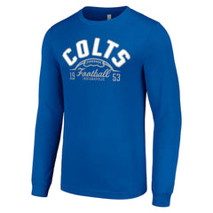 Starter Half Ball Team Long Sleeve T-Shirt - Indianapolis Colts