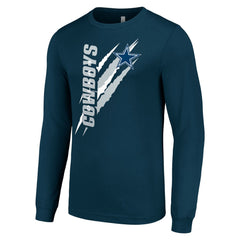Starter Color Scratch Long Sleeve T-Shirt - Dallas Cowboys