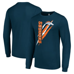 Starter Color Scratch Long Sleeve T-Shirt - Denver Broncos