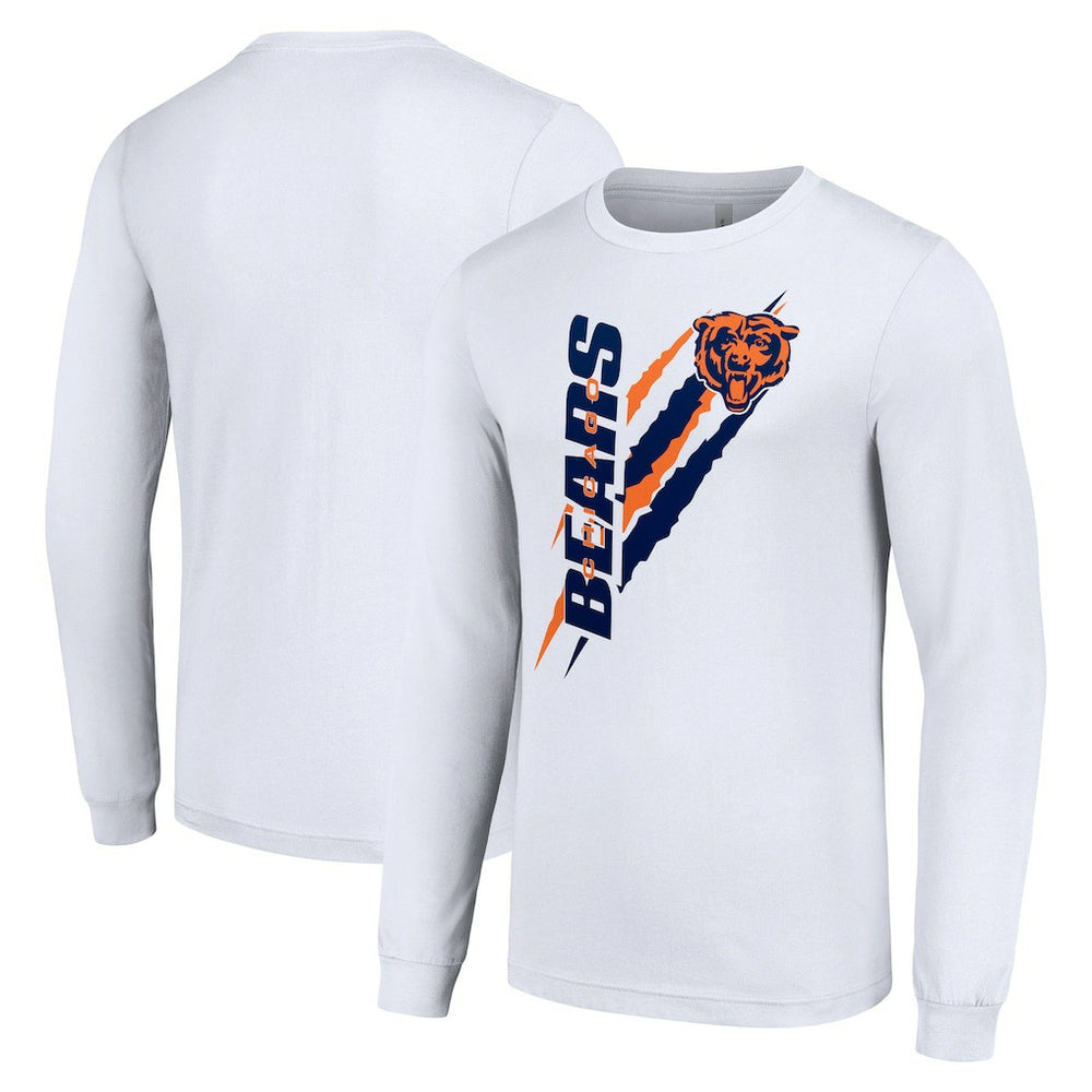 Starter Color Scratch Long Sleeve T-Shirt - Chicago Bears