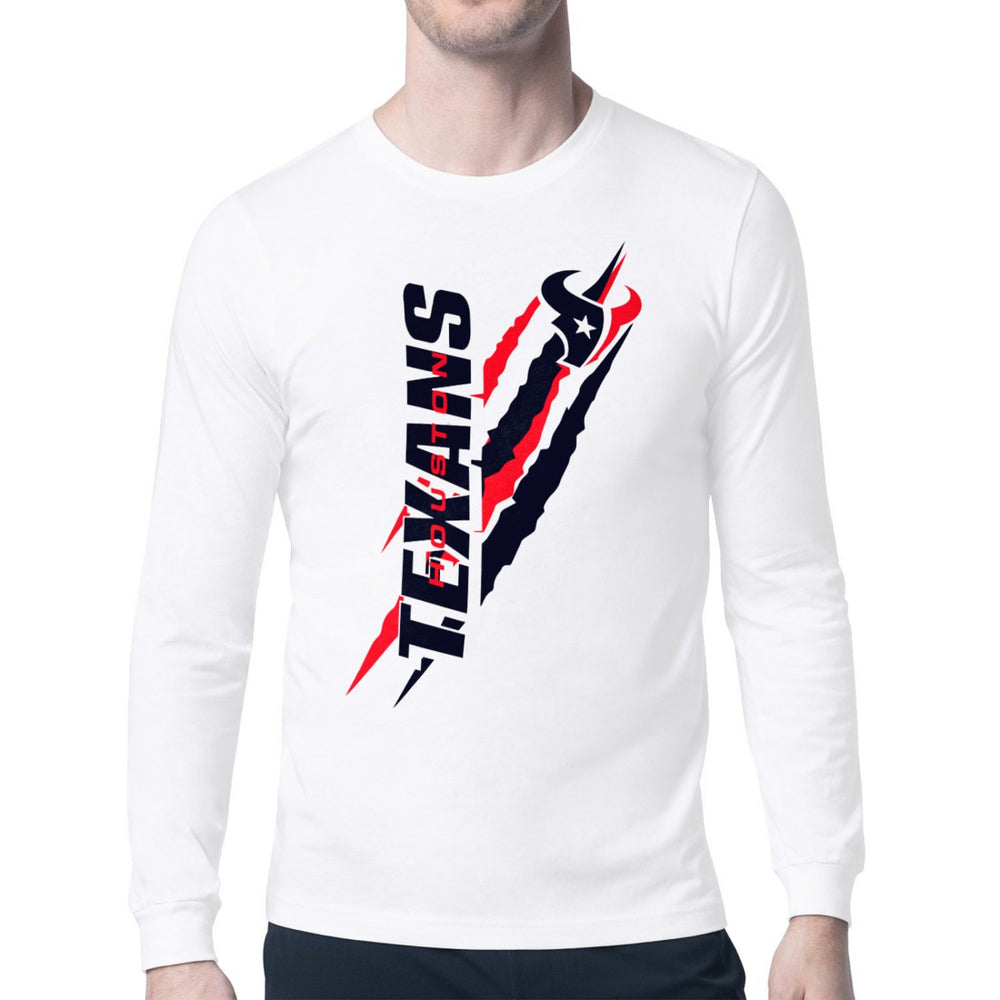 Starter Color Scratch Long Sleeve T-Shirt - Houston Texans