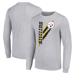 Starter Color Scratch Long Sleeve T-Shirt - Pittsburgh Steelers
