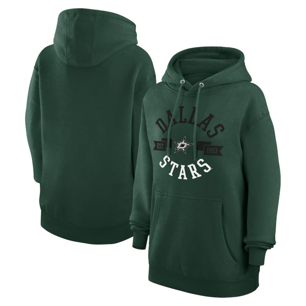 NHL Green Dallas Stars G-III 4Her by Carl Banks Women's City Graphic Fleece Pullover Hoodie