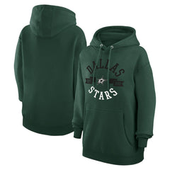 NHL Green Dallas Stars G-III 4Her by Carl Banks Women's City Graphic Fleece Pullover Hoodie