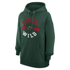 NHL Green Minnesota Wild G-III 4Her by Carl Banks Women's City Graphic Fleece Pullover Hoodie