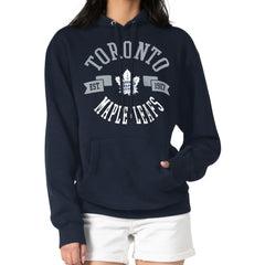 NHL Navy Toronto Maple Leafs G-III 4Her by Carl Banks Women's City Graphic Fleece Pullover Hoodie