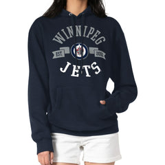 NHL Navy Winnipeg Jets G-III 4Her by Carl Banks Women's City Graphic Fleece Pullover Hoodie