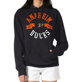 NHL Black Anaheim Ducks G-III 4Her by Carl Banks Women's City Graphic Fleece Pullover Hoodie
