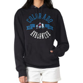 NHL Black Colorado Avalanche G-III 4Her by Carl Banks Women's City Graphic Fleece Pullover Hoodie