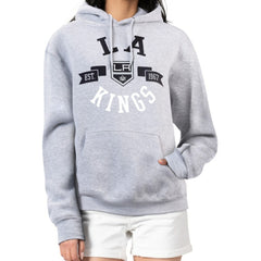 NHL Heather Gray Los Angeles Kings G-III 4Her by Carl Banks Women's City Graphic Fleece Pullover Hoodie