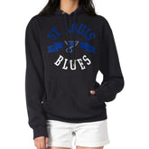 NHL Black St. Louis Blues G-III 4Her by Carl Banks Women's City Graphic Fleece Pullover Hoodie