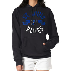 NHL Black St. Louis Blues G-III 4Her by Carl Banks Women's City Graphic Fleece Pullover Hoodie