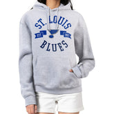 NHL Heather Gray St. Louis Blues G-III 4Her by Carl Banks Women's City Graphic Fleece Pullover Hoodie
