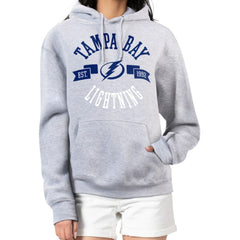 NHL Heather Gray Tampa Bay Lightning G-III 4Her by Carl Banks Women's City Graphic Fleece Pullover Hoodie