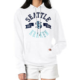 NHL White Seattle Kraken G-III 4Her by Carl Banks Women's City Graphic Fleece Pullover Hoodie