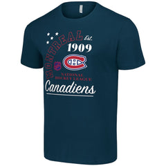 NHL Navy Montreal Canadiens Starter Arch City Team Graphic T-Shirt