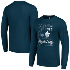 NHL Navy Toronto Maple Leafs Starter Arch City Theme Graphic Long Sleeve T-Shirt