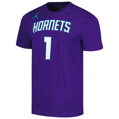 NBA LaMelo Ball Charlotte Hornets Jordan Brand 2022/23 Statement Edition Name & Number T-Shirt