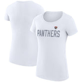 NHL White Florida Panthers G-III 4Her by Carl Banks Women's Super-Slim Fit Lightweight Dot Print Team T-Shirt