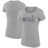 NHL Heather Gray Florida Panthers G-III 4Her by Carl Banks Women's Super-Slim Fit Lightweight Dot Print Team T-Shirt