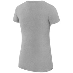 NHL Heather Gray New York Islanders G-III 4Her by Carl Banks Women's Super-Slim Fit Lightweight Dot Print Team T-Shirt