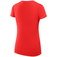 NHL Red Florida Panthers G-III 4Her by Carl Banks Women's Super-Slim Fit Lightweight Dot Print Team V-Neck T-Shirt