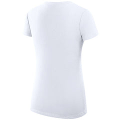 NHL White San Jose Sharks G-III 4Her by Carl Banks Women's Super-Slim Fit Lightweight Dot Print Team V-Neck T-Shirt