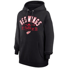 NHL Black Detroit Red Wings Starter Puck Pullover Hoodie