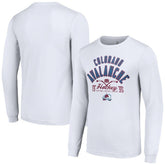 NHL White Colorado Avalanche Starter Puck Long Sleeve T-Shirt