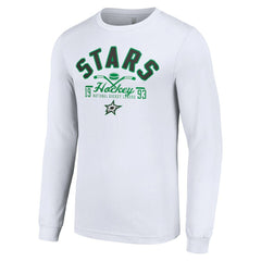 NHL White Dallas Stars Starter Puck Long Sleeve T-Shirt